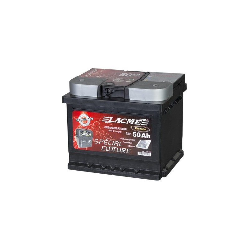 Batterie clôture 12V 50Ah - Lacmé